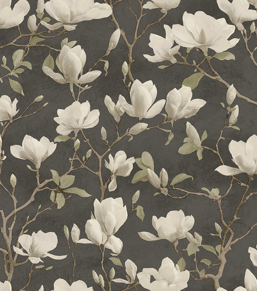 Petalina Wallpaper - Charcoal - Holden Décor - 36403Wallpaper199