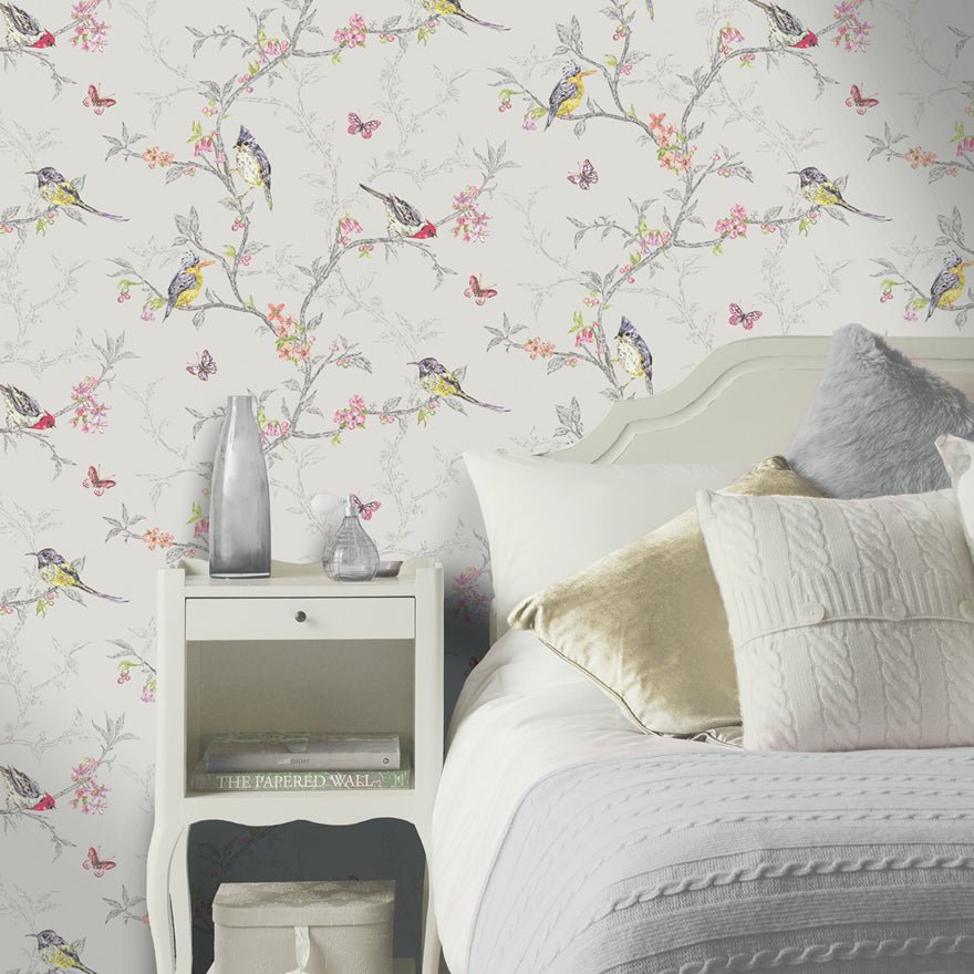 Phoebe Wallpaper - Dove - Holden Décor - 98081Wallpaper199