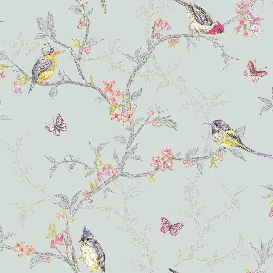 Phoebe Wallpaper - Soft Teal - Holden Décor - 98083Wallpaper199