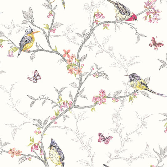 Phoebe Wallpaper - White - Holden Décor - 98080Wallpaper199