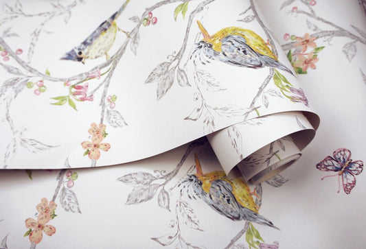 Phoebe Wallpaper - White - Holden Décor - 98080Wallpaper199