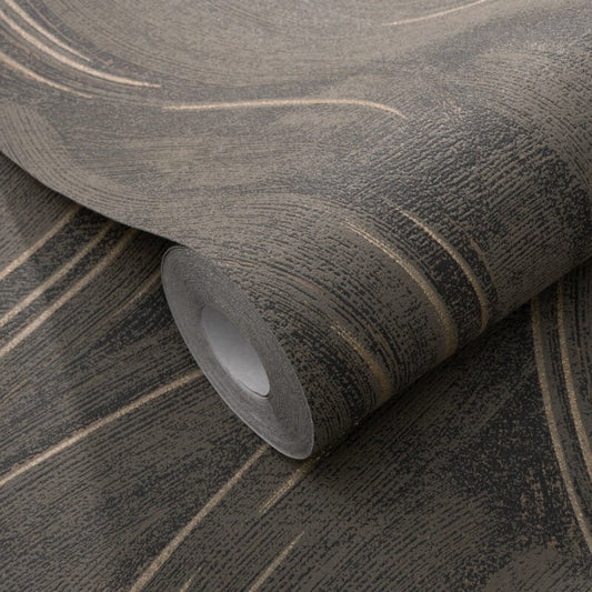 Piano Wave Metallic Wallpaper - Brown/Gold - Erismann - 10456 - 11Wallpaper199