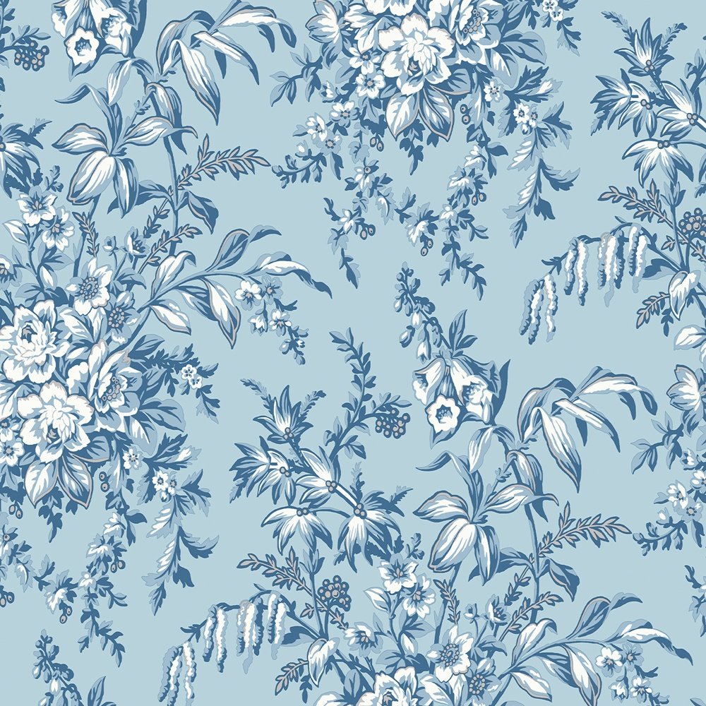 Picardie Wallpaper - Blue Sky - Laura Ashley - 115251Wallpaper199