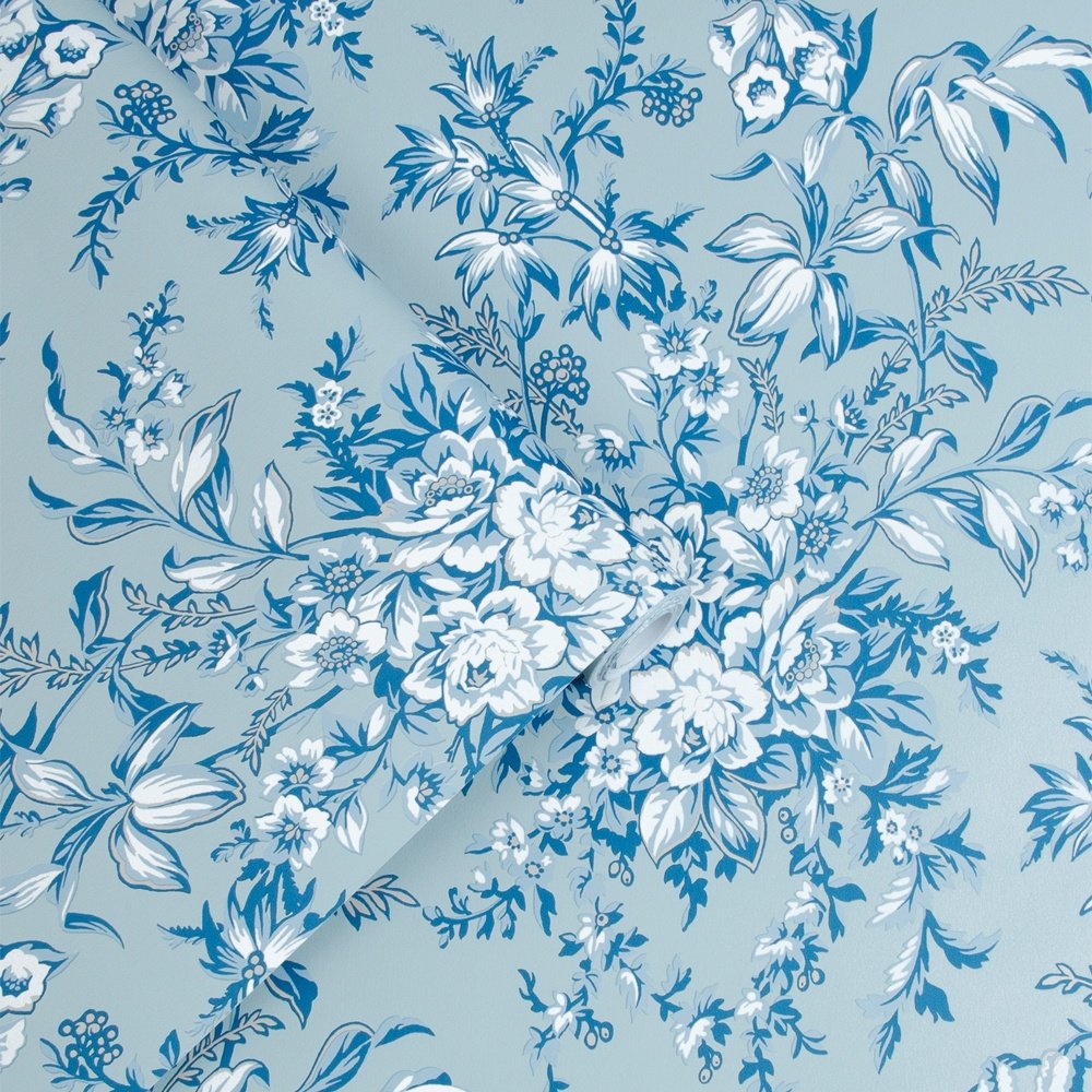 Picardie Wallpaper - Blue Sky - Laura Ashley - 115251Wallpaper199