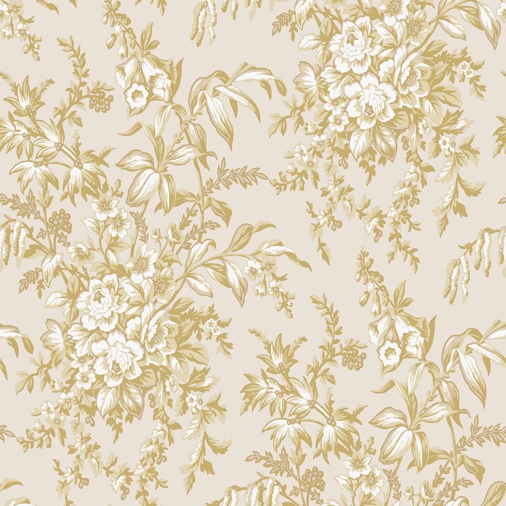 Picardie Wallpaper - Pale Gold - Laura Ashley - 114900Wallpaper199