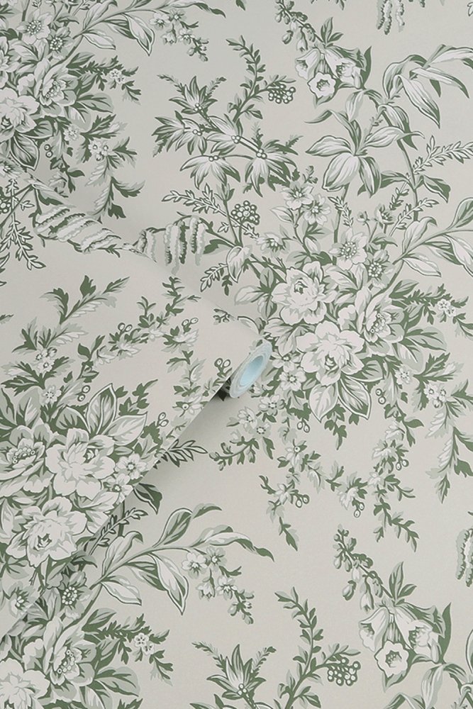 Picardie Wallpaper - Sage - Laura Ashley - 114899Wallpaper199