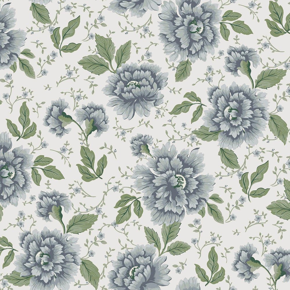 Pickworth Posy Wallpaper - Pale Seaspray Blue - Laura Ashley - 122747Wallpaper199