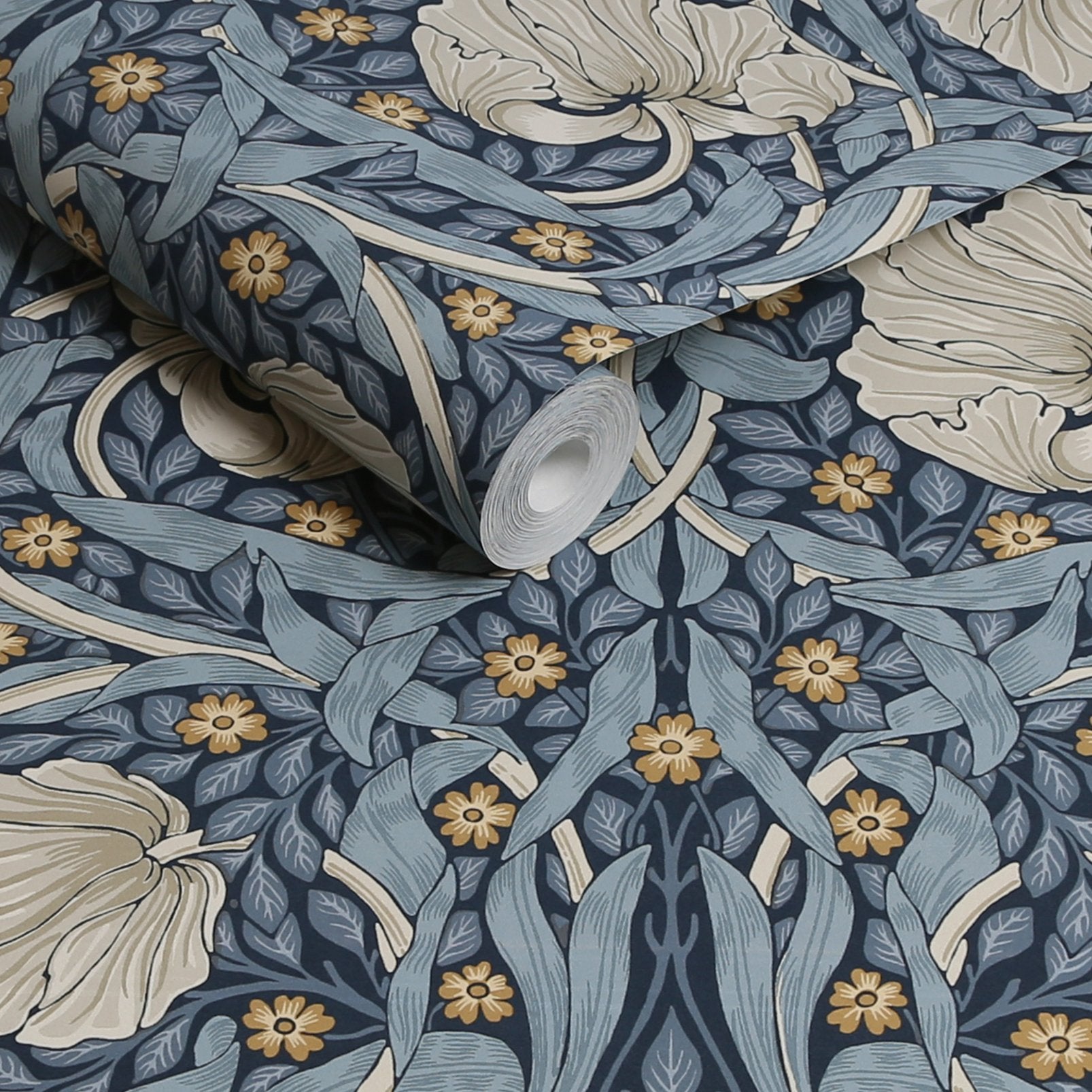 Pimpernel Wallpaper - Blue - 124241 - William Morris AHWallpaper199