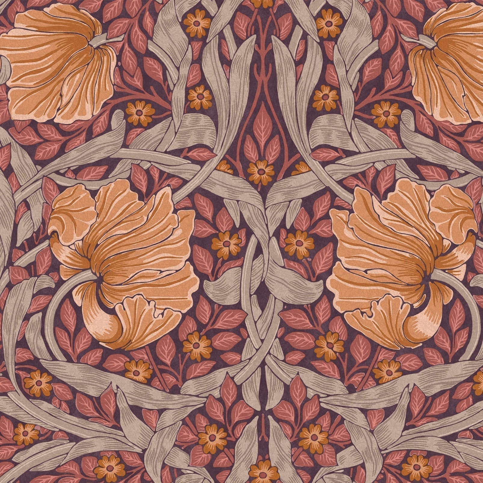 Pimpernel Wallpaper - Plum - 124239 - William Morris AHWallpaper199