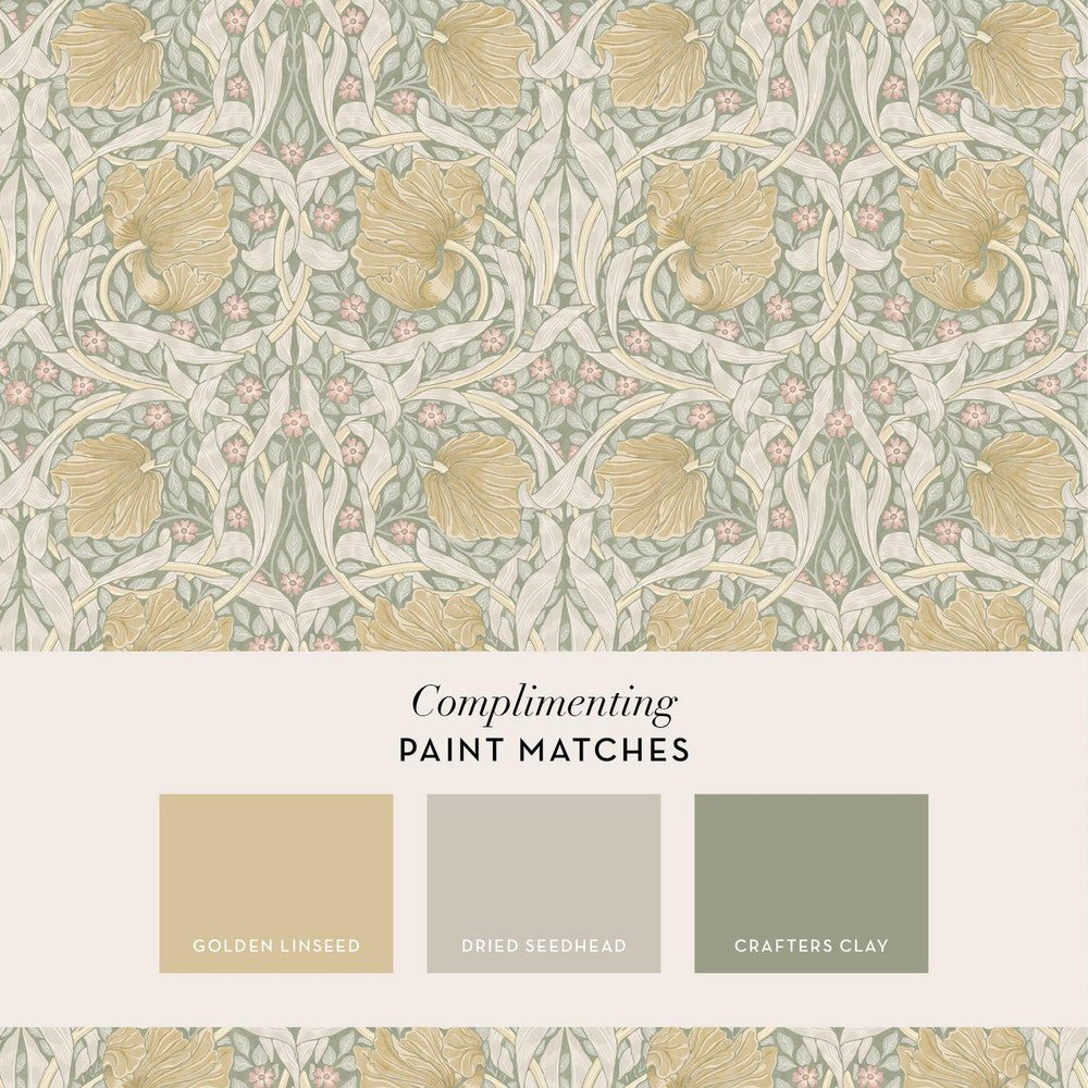 Pimpernel Wallpaper - Spring Breeze - 140506 - William MorrisWallpaper199