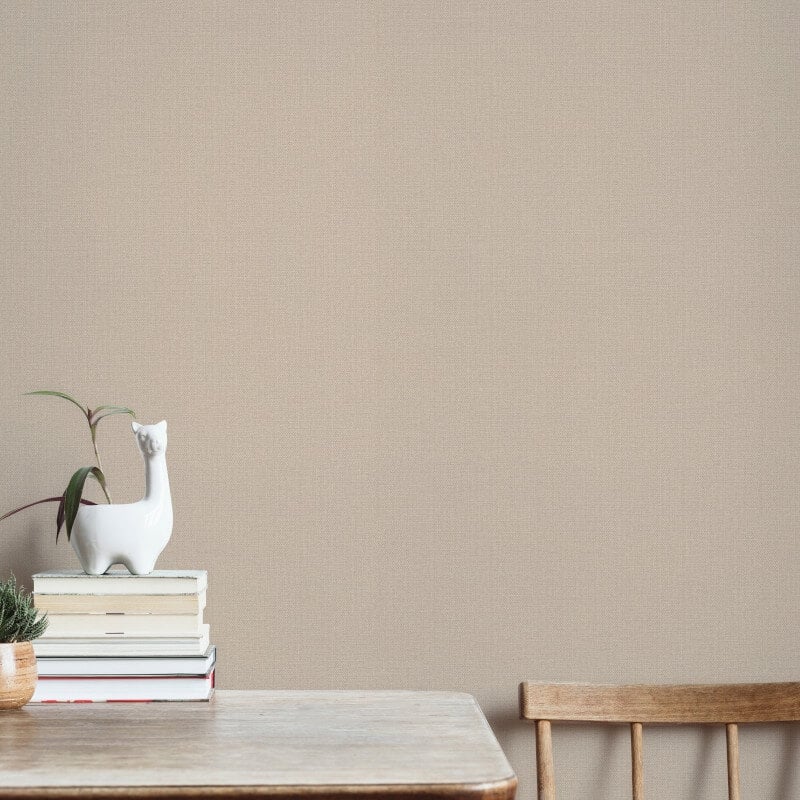 Plain Texture Wallpaper - Beige - Elle Decoration - 10444 - 02Wallpaper199