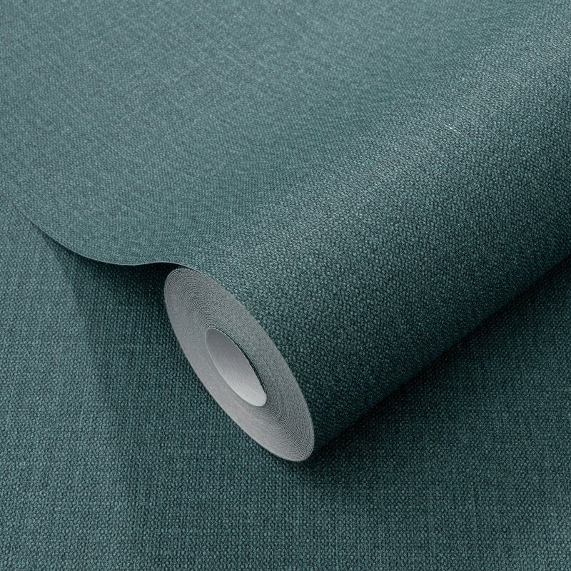 Plain Texture Wallpaper - Dark Green - Elle Decoration - 10444 - 19Wallpaper199