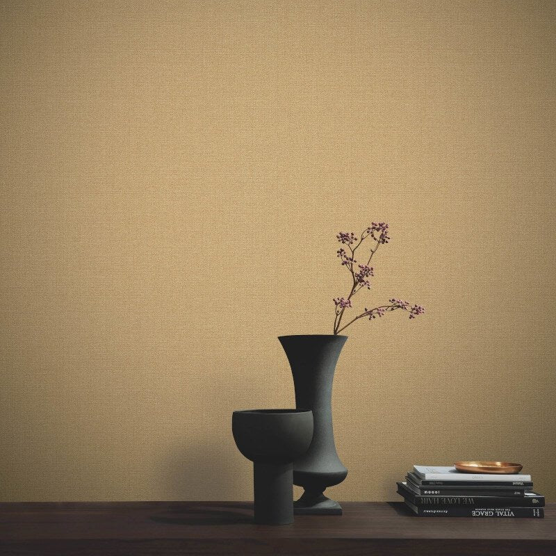 Plain Texture Wallpaper - Gold - Elle Decoration - 10444 - 30Wallpaper199