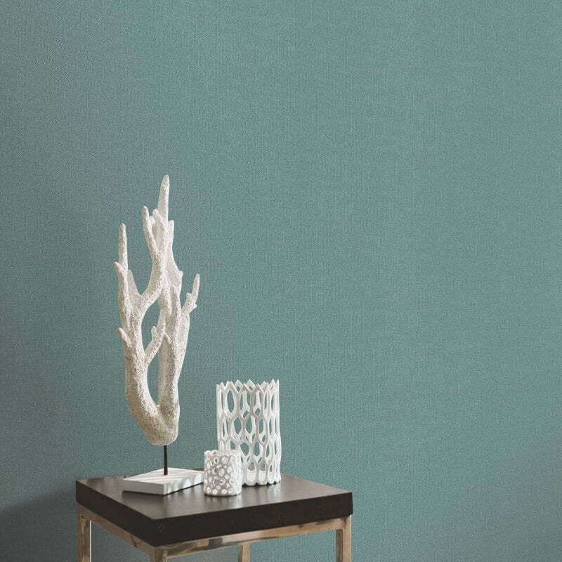 Plain Texture Wallpaper - Green - Elle Decoration - 10444 - 07Wallpaper199