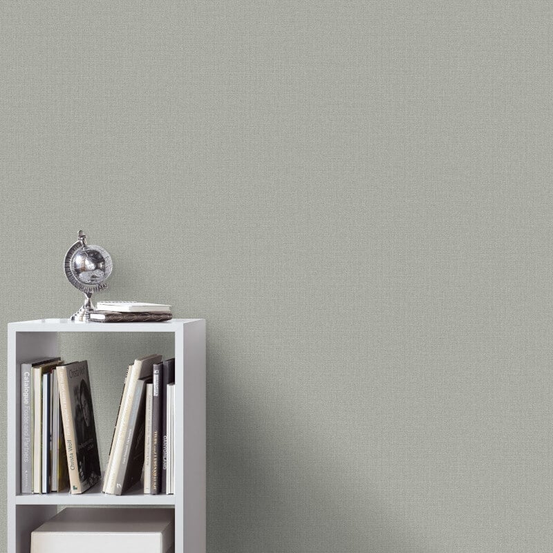 Plain Texture Wallpaper - Grey - Elle Decoration - 10444 - 10Wallpaper199