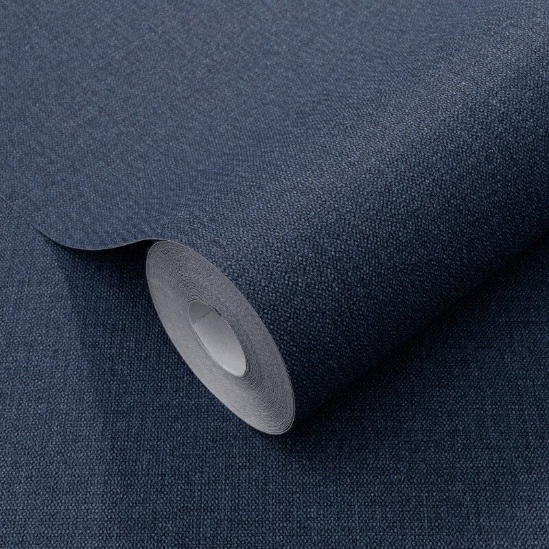 Plain Texture Wallpaper - Navy Blue - Elle Decoration - 10444 - 08Wallpaper199