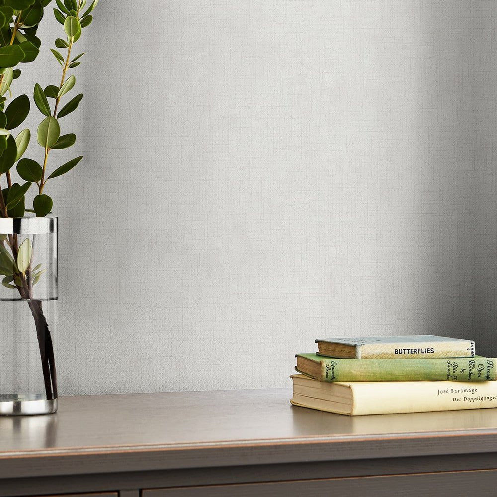 Plain Wallpaper - Pale Silver - Laura Ashley - 121096Wallpaper199