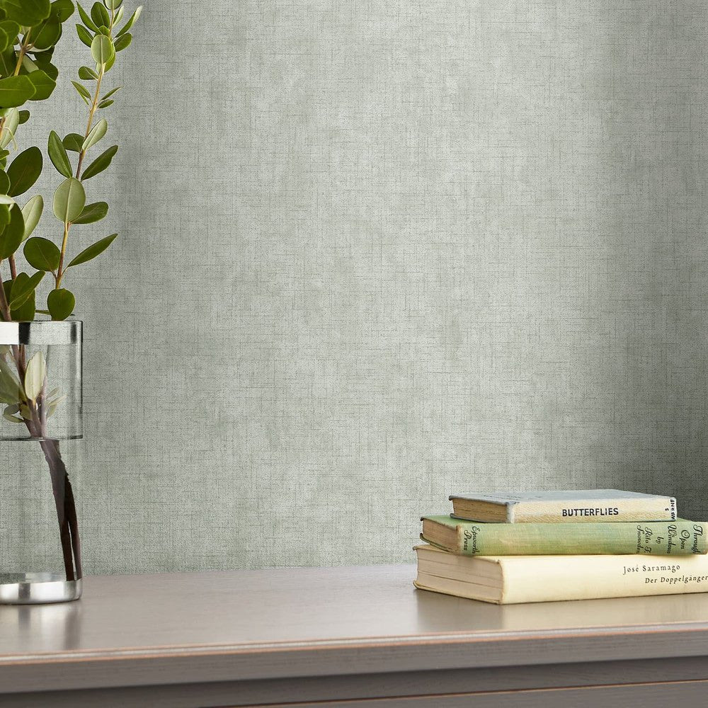 Plain Wallpaper - Sage Leaf - Laura Ashley - 121093Wallpaper199