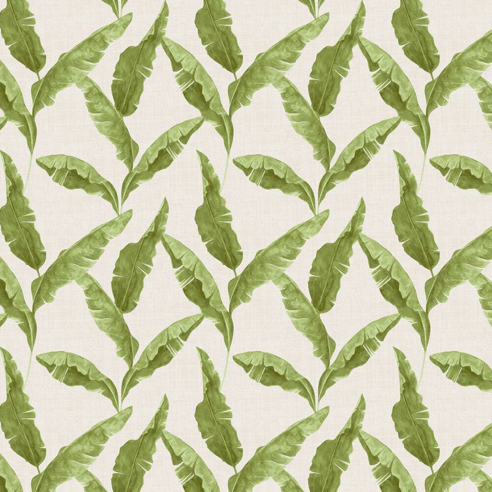 Plantain Wallpaper - Green - Furn - PLANTAI/WP1/GREWallpaper199