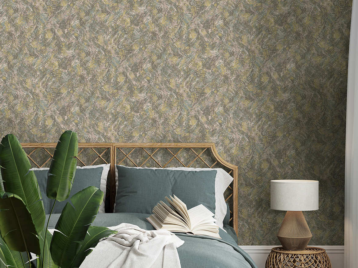 Pluma Wallpaper - Blush / Khaki - Holden Décor - 36340Wallpaper199