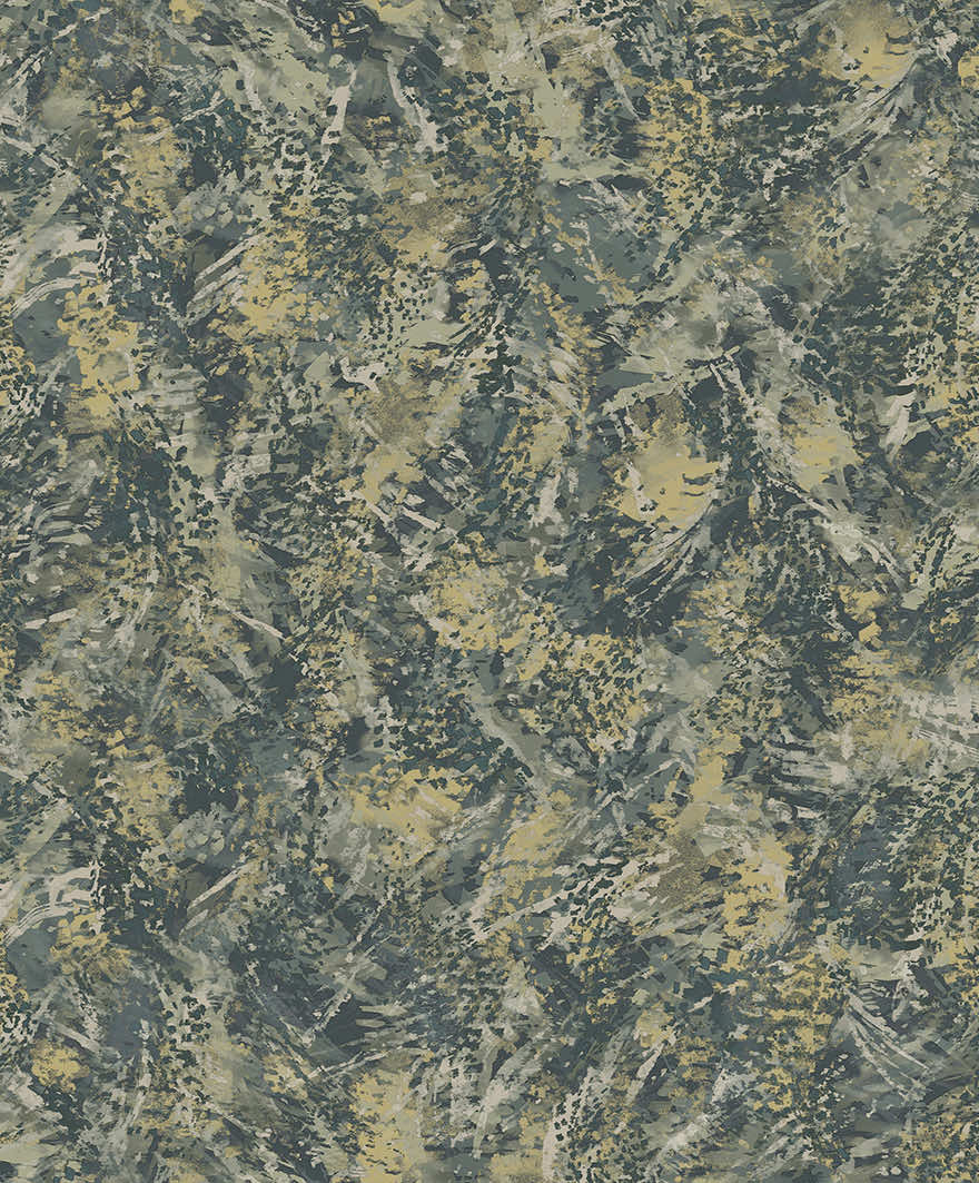 Pluma Wallpaper - Teal / Gold - Holden Décor - 36341Wallpaper199
