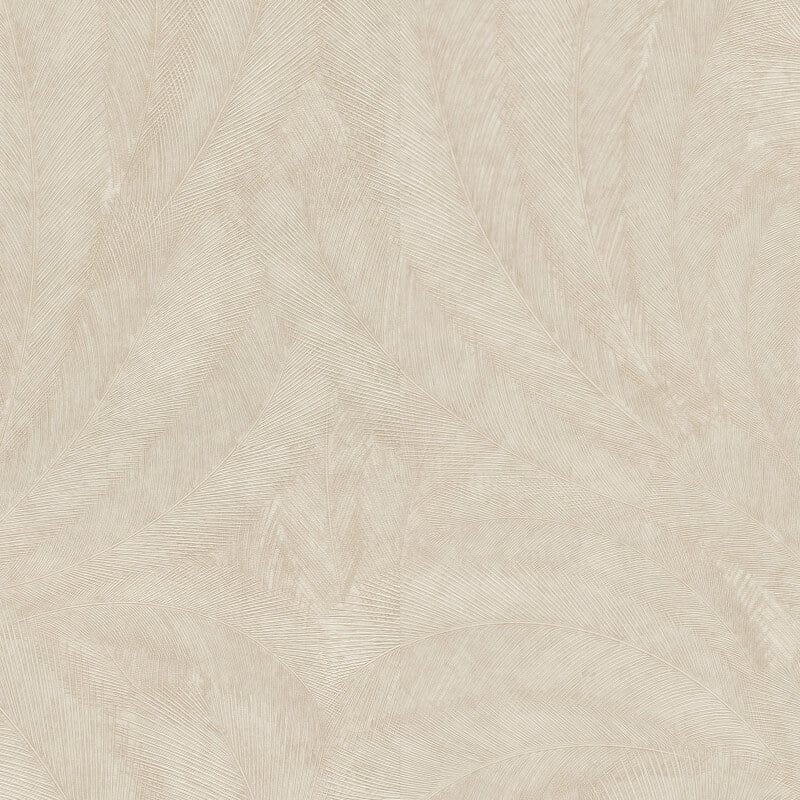 Plume Leaf Metallic Wallpaper - Beige - Erismann - 10476 - 02Wallpaper199