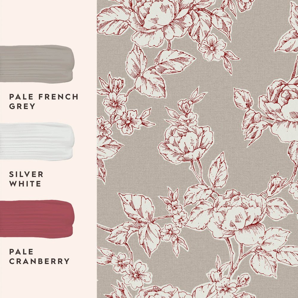 Pollington Roses Wallpaper - Dark Dove Grey - Laura Ashley - 127388Wallpaper199