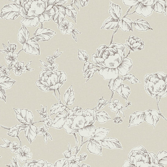 Pollington Roses Wallpaper - Natural - Laura Ashley - 127387Wallpaper199