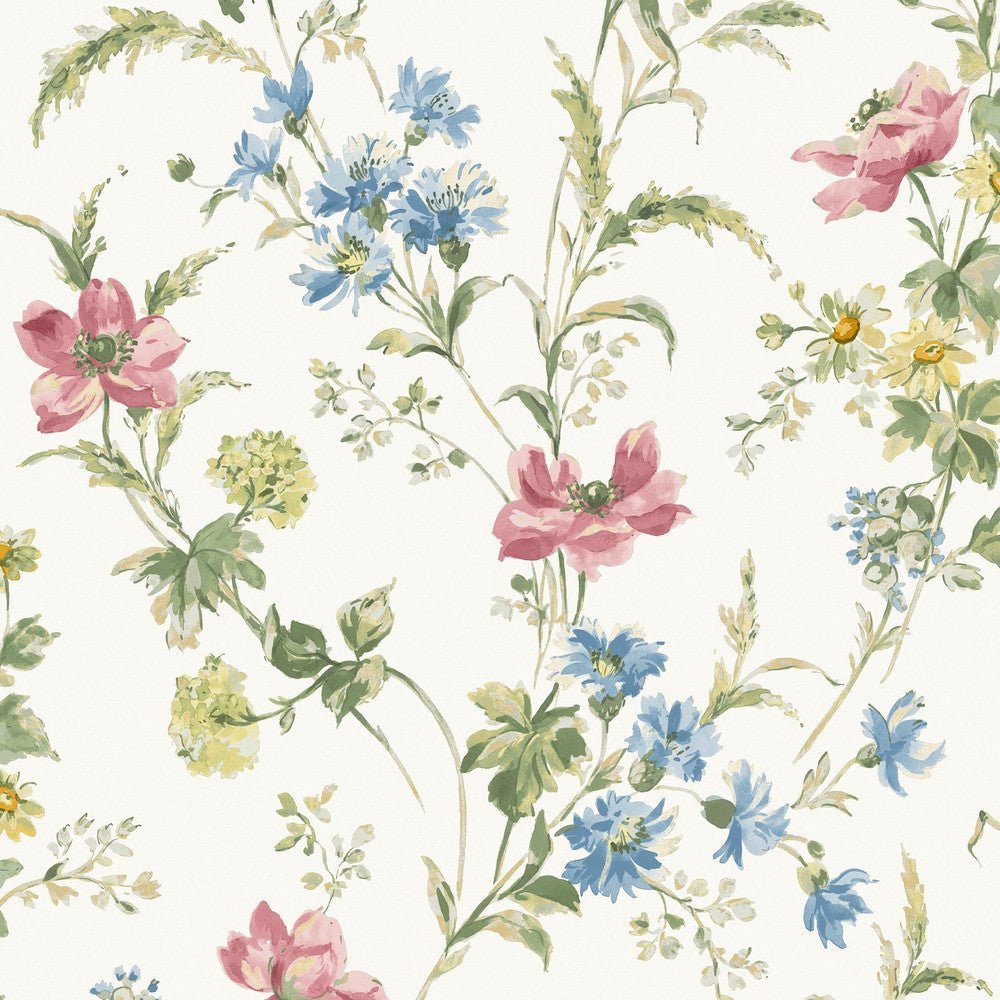 Poppy Meadow Wallpaper - Multi - Laura Ashley - 127407Wallpaper199