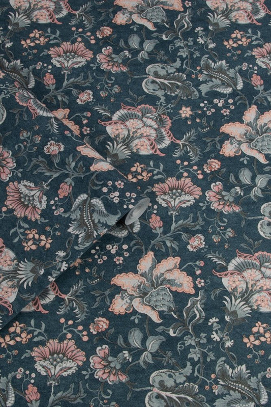 Portia Wallpaper - Dark Seaspray - Laura Ashley - 114908Wallpaper199
