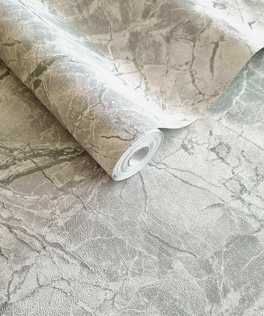 Portoro Marble Wallpaper - Dove / Silver - Holden Décor - 36282Wallpaper199