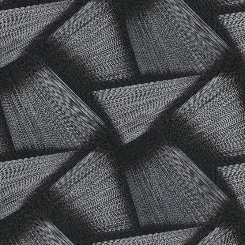 Pose 3D Effect Geo Metallic Wallpaper - Black - Erismann - 10401 - 15Wallpaper199