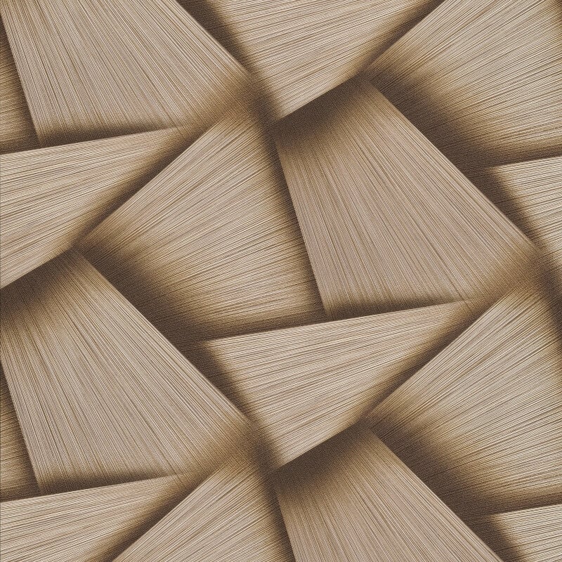 Pose 3D Effect Geo Metallic Wallpaper - Gold - Erismann - 10401 - 30Wallpaper199