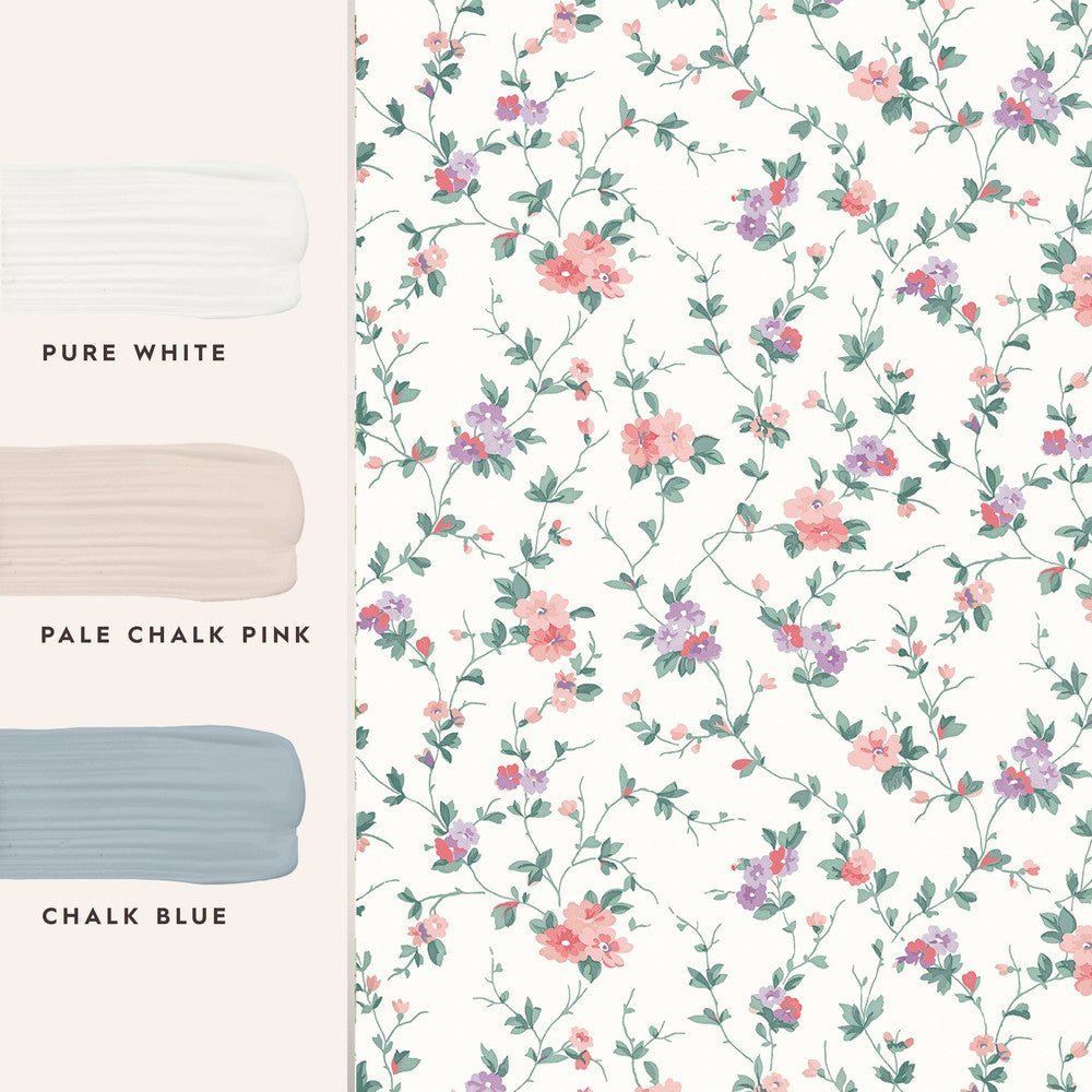 Priory Wallpaper - Coral Pink - Laura Ashley - 122765Wallpaper199