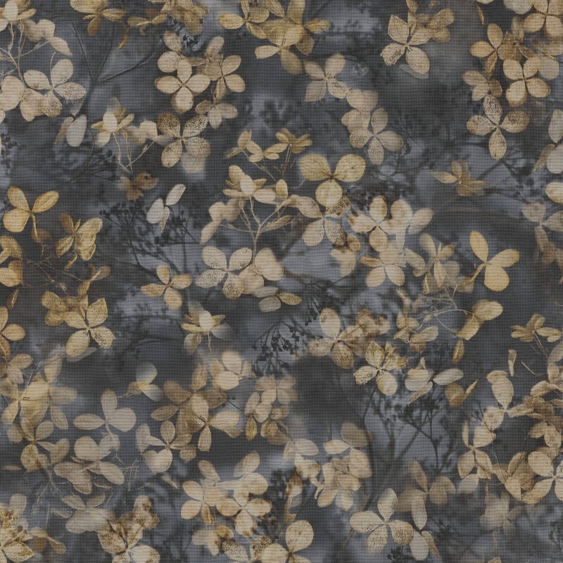 Purity Elderberry Blossoms Wallpaper - Black - Erismann - 10415 - 15Wallpaper199