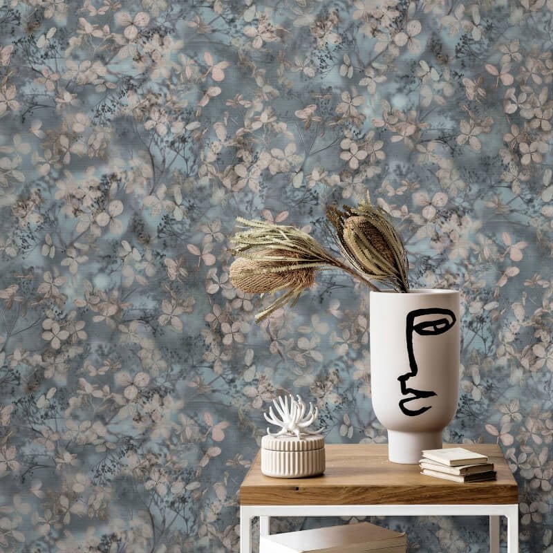 Purity Elderberry Blossoms Wallpaper - Blue - Erismann - 10415 - 08Wallpaper199