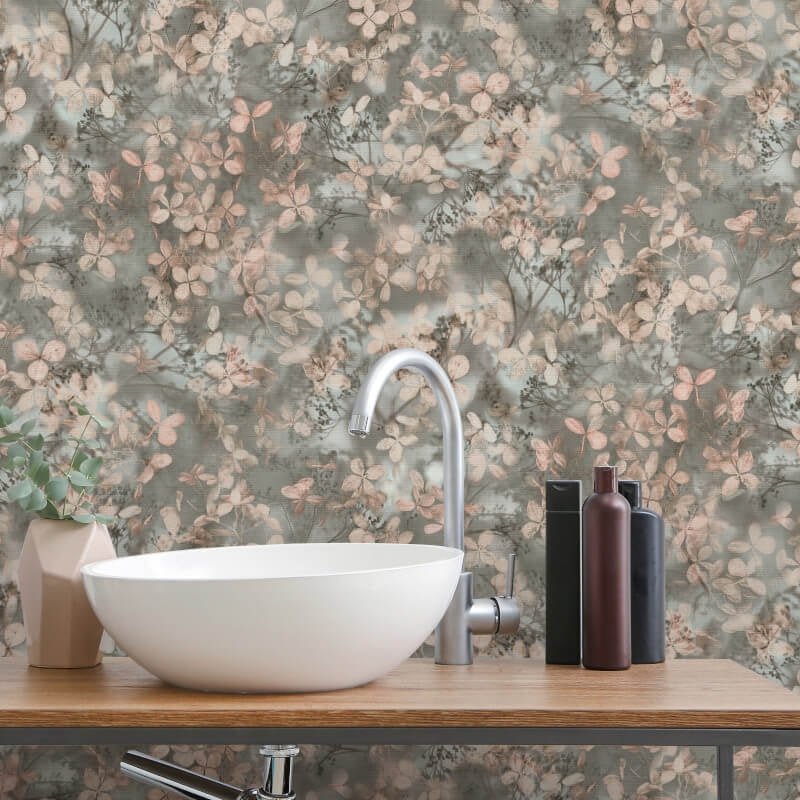 Purity Elderberry Blossoms Wallpaper - Grey - Erismann - 10415 - 10Wallpaper199
