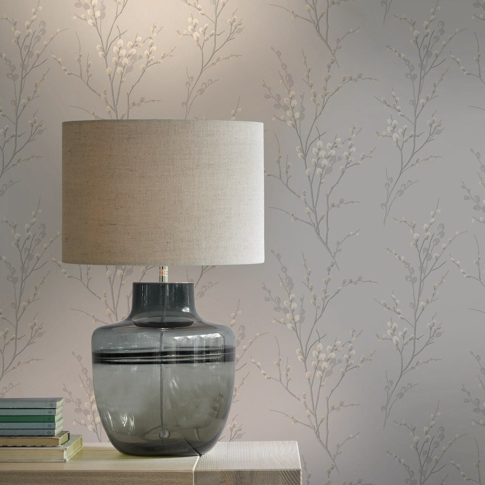 Pussy Willow Wallpaper - Dove Grey - Laura Ashley - 113361Wallpaper199