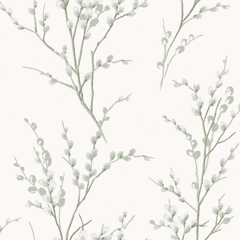 Pussy Willow Wallpaper - Sage Green - Laura Ashley - 130115Wallpaper199