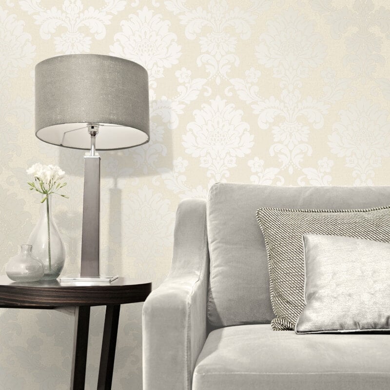 Quartz Damask Glitter Wallpaper - Gold - Fine Décor - FD41970Wallpaper199
