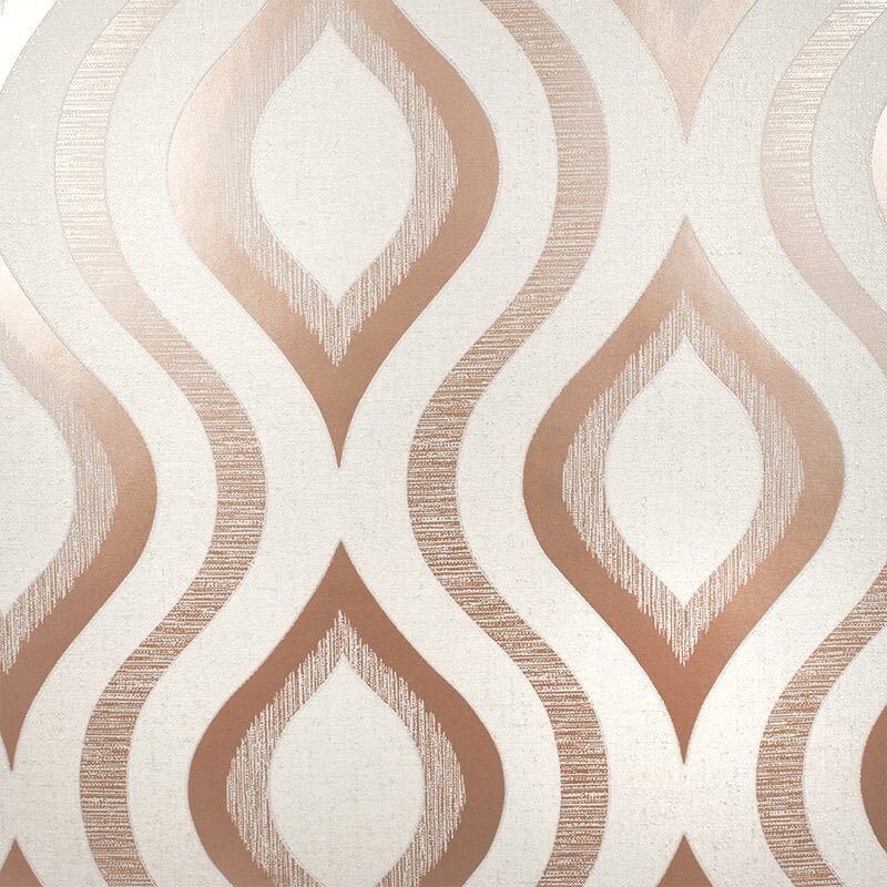 Quartz Geo Glitter Wallpaper - Rose Gold - Fine Décor - FD42206Wallpaper199