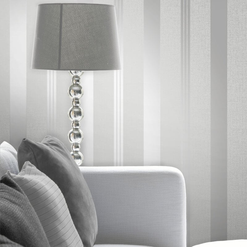 Quartz Stripe Glitter Wallpaper - Silver - Fine Décor - FD41967Wallpaper199