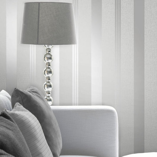 Quartz Stripe Glitter Wallpaper - Silver - Fine Décor - FD41967Wallpaper199
