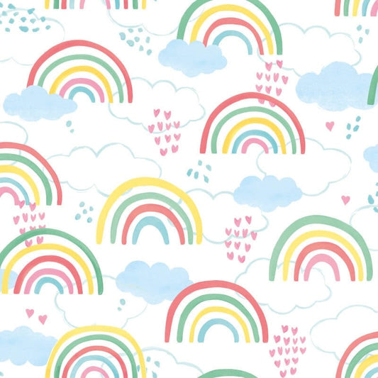 Rainbow Love Wallpaper - Fruit Salad - Hoopla Walls - HWA1283WWallpaper199