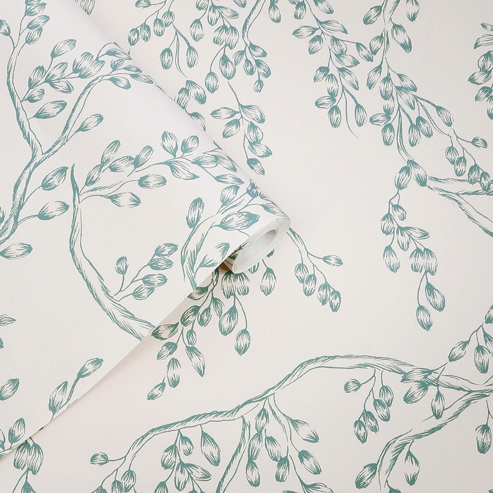 Rainham Willow Wallpaper - Newport Blue - Laura Ashley - 140334Wallpaper199