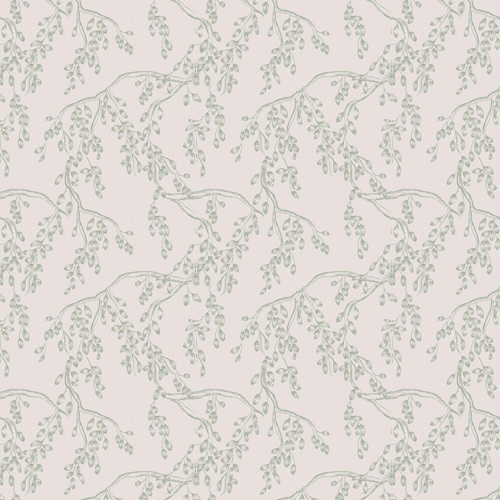 Rainham Willow Wallpaper - Sage - Laura Ashley - 140333Wallpaper199
