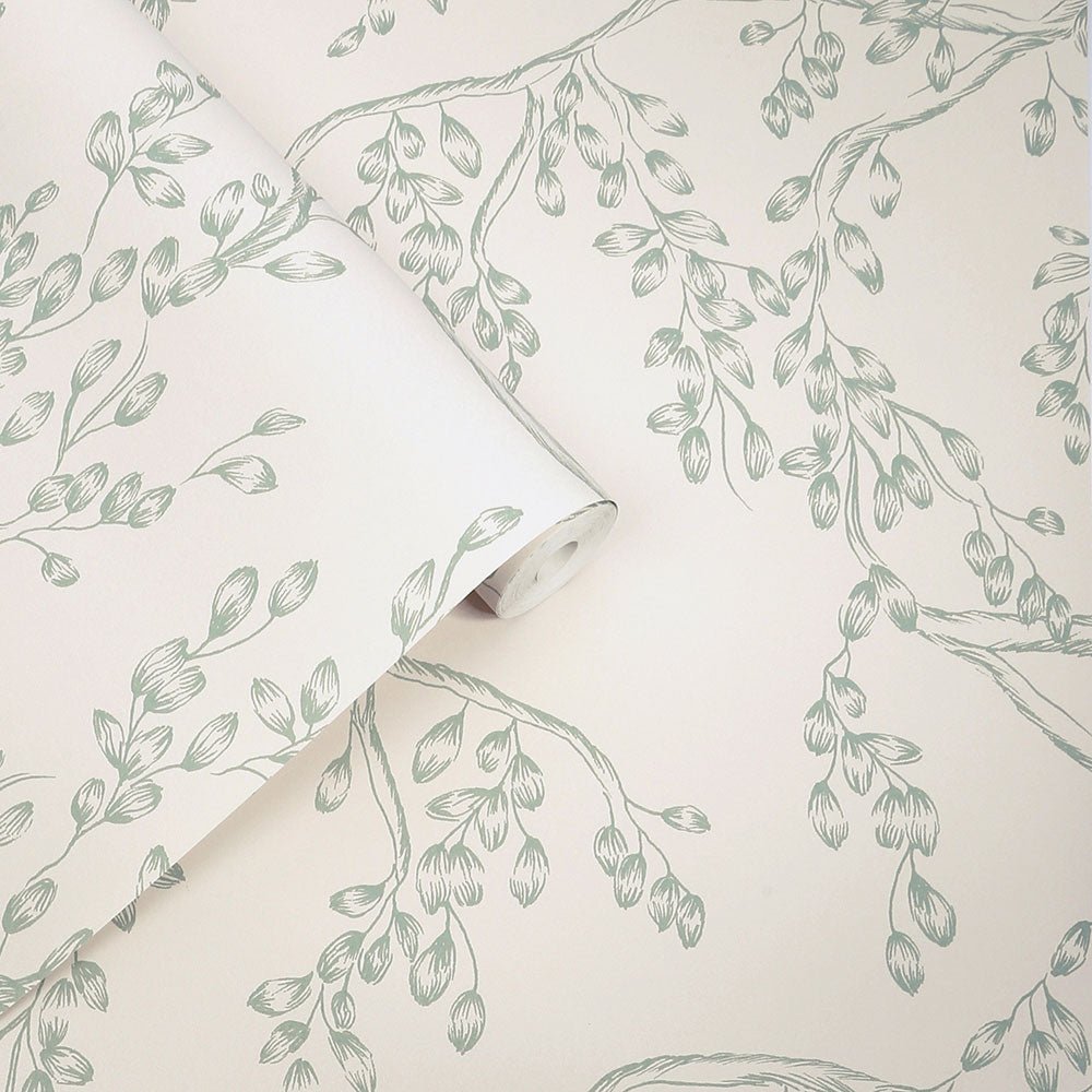Rainham Willow Wallpaper - Sage - Laura Ashley - 140333Wallpaper199