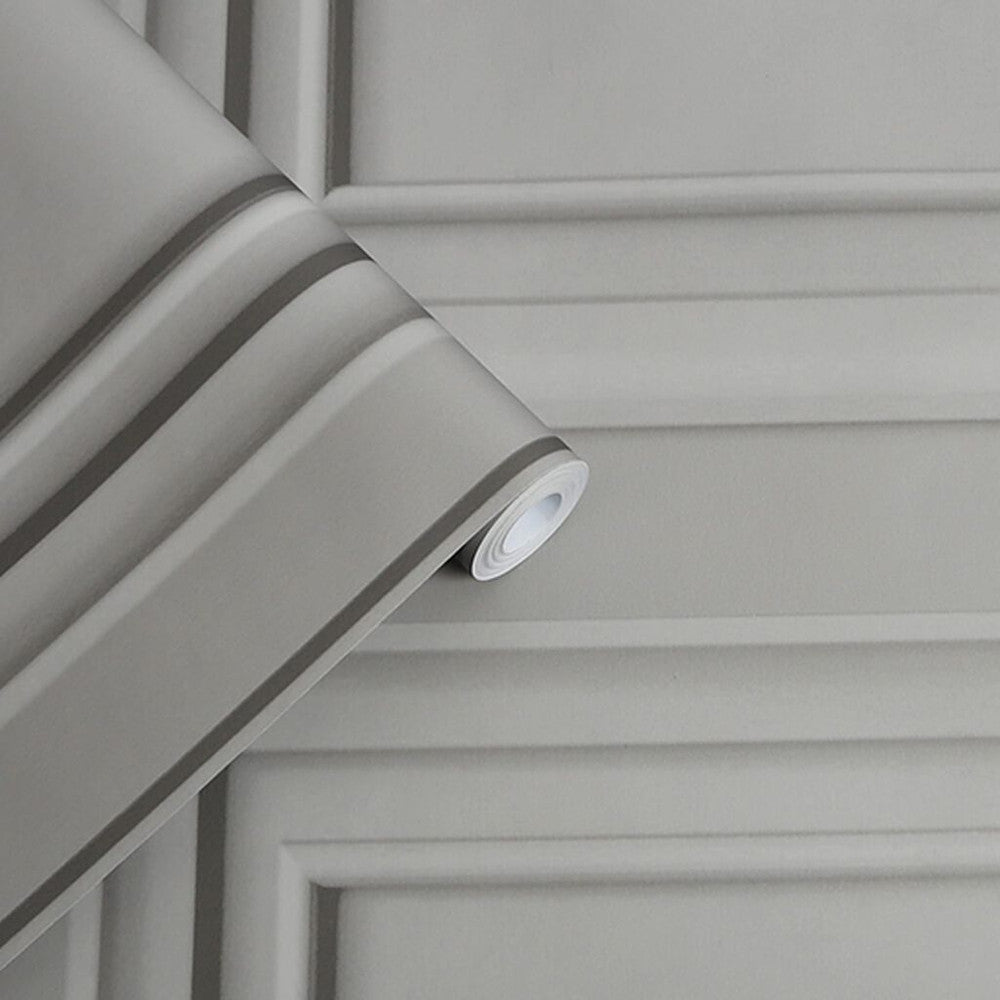 Redbrook Wood Panel Wallpaper - Pale Steel - Laura Ashley - 114907Wallpaper199