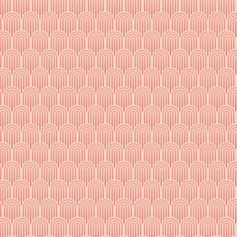 Retro Arch Wallpaper - Blush Pink - Hoopla Walls - HWA1072WWallpaper199