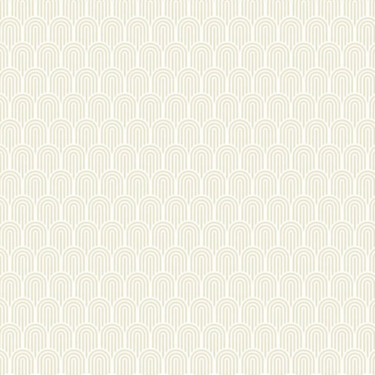 Retro Arch Wallpaper - Cream - Hoopla Walls - HWA1066WWallpaper199